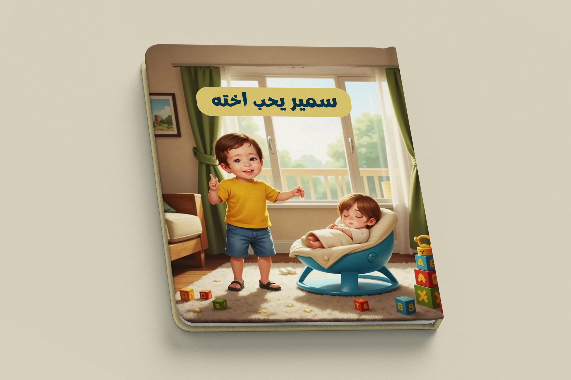 [اسم الطفل] يحب اخيه/ اخته